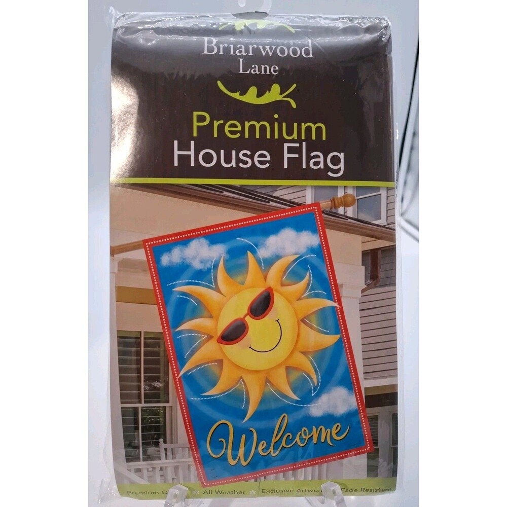 Briarwood Lane Summer Sunshine House Flag 28x40
